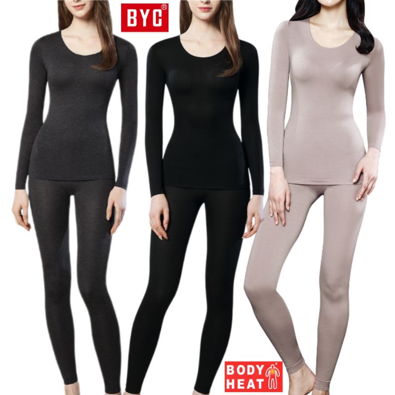 KRSB007 BYC Body Heat Women Set - Atasan Kaos dan Celana Set Branded Original
