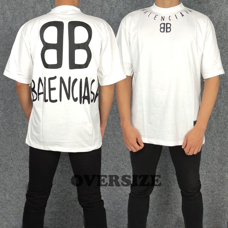 KAOS PRIA OVERSIZE KAOS BESAR KAOS TULISAN MELENGKUNG KAOS JUMBO