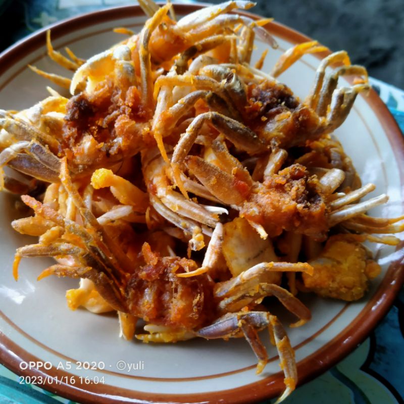 

baby crab rajungan Fresh kriuk gurih peda mantap kemasan Toples 100gram