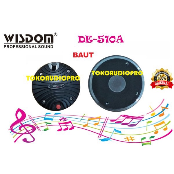 Wisdom DE510A Component Driver Speaker Tweter Speaker