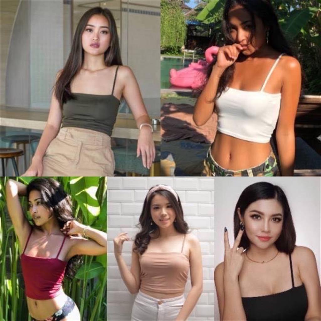 LS 1.101 - Tanktop Polos Crop Top Inner Dalaman Kemben Tali Atasan Remaja Wanita Dewasa