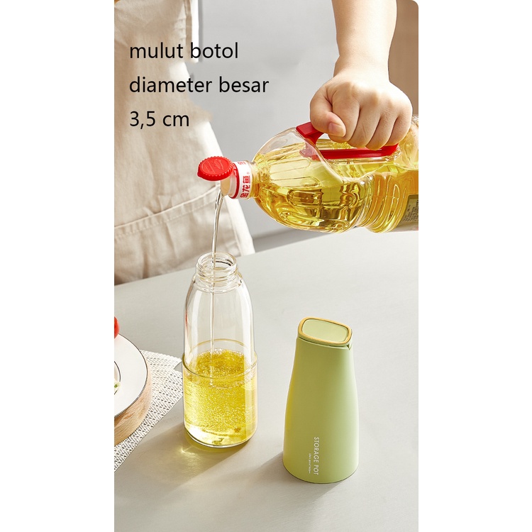 Mi.more Botol Minyak Kaca 500ML Otomatis/ Botol Minyak Oil Pot Premium Quality