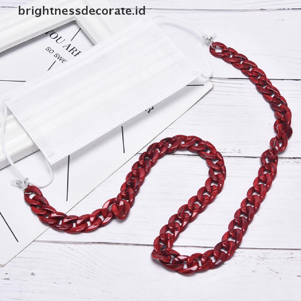 [Birth] 2in1 Sunglasses Chains Lanyard Akrilik Tempat Masker Wajah Aksesoris Kacamata [ID]