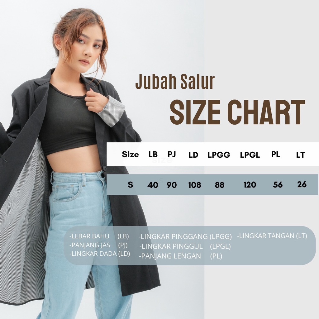 JUBAH WANITA - BLAZER WANITA - B12B- BOLDEN