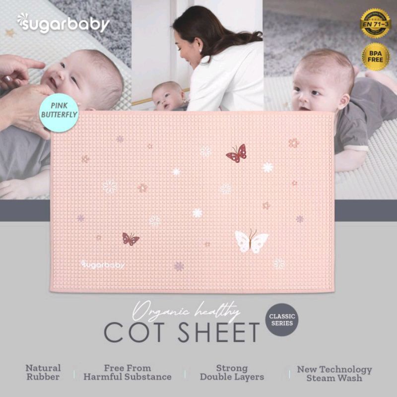 Sugar Baby - Organic Cot Sheet Perlak Karet Bayi