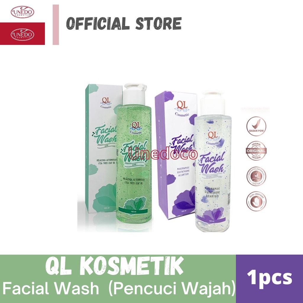 QL Cosmetics Acne Brightening Facial Wash