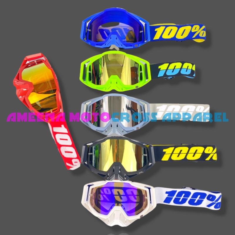 Google 100 Percent - Kacamata Motor - Google Motocross - Google MX Trail - Google Rainbow - M1