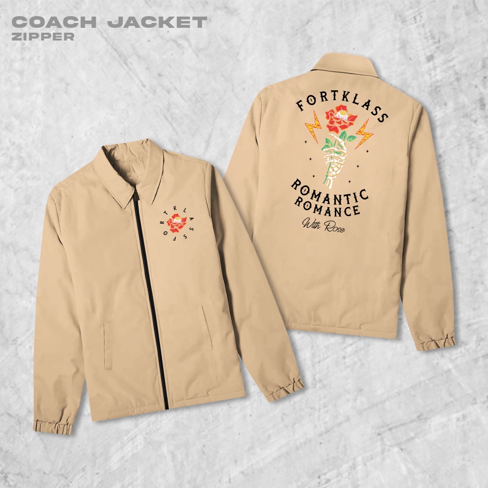 HIPNOP Rosie Coach Zipper Jaket Polos Pria Jaket Parasut Unisex