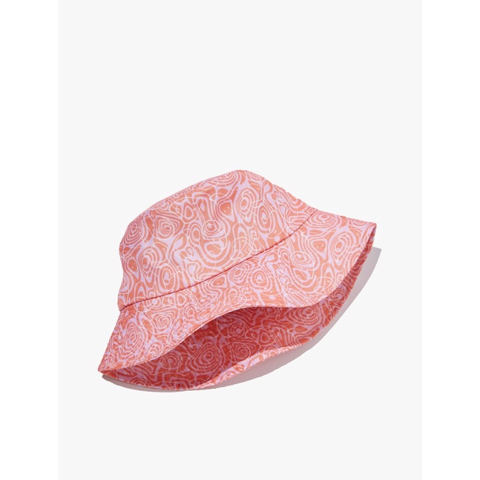 Topi Rubi - Topi Wanita - Graphic Bucket Hat - Lcn Smi Raver Smiley Pink