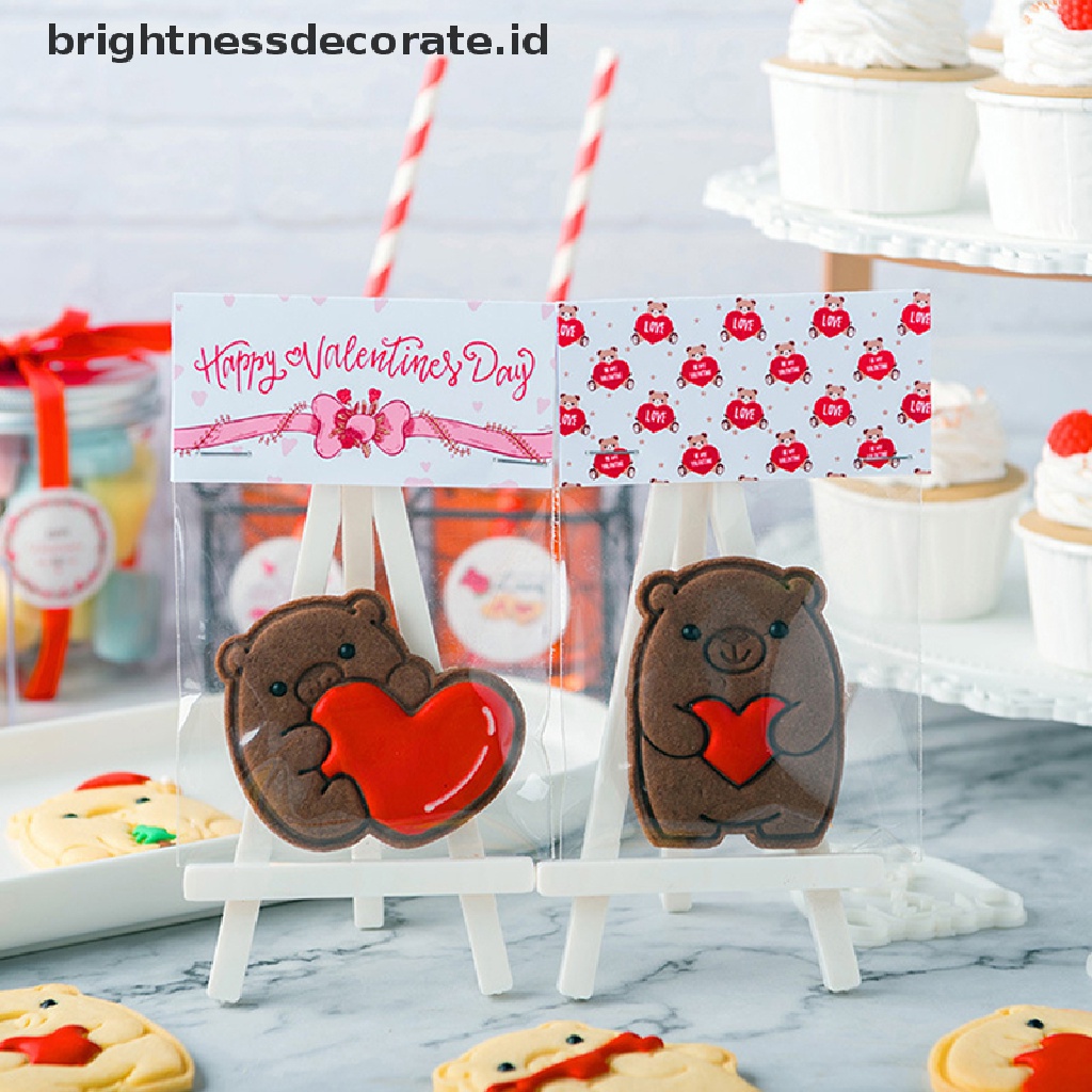 [Birth] 1pc Cetakan Kue Kering Bentuk Beruang Biskuit Valene's Day Baking Tool [ID]