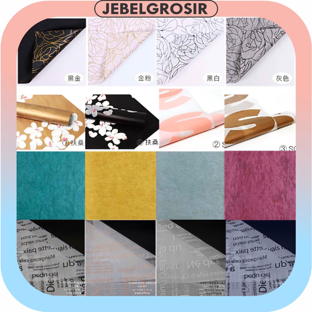 

Flower Wrapping Cellophane Waterproof Kertas Bunga / Pembungkus Bunga/ Kertas Buket KB6257