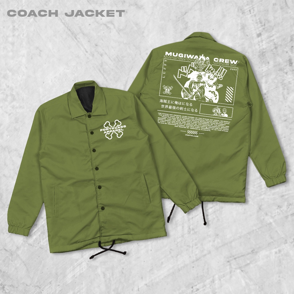 HIPNOP Mugi Coach Jaket Pria Outwear Unisex Parasut
