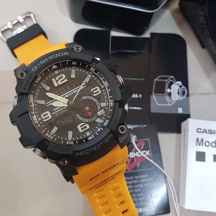 Jam Tangan Sporty Casio G-Shock / GShock Mudmaster GG-1000 Yellow