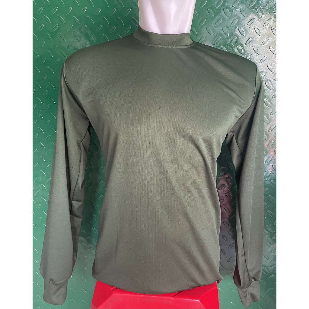 Kaos Dryfit Hijau Panjang - Kaos Dryfit Panjang - Jersey Polos Panjang