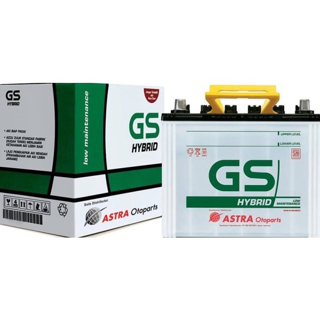 Aki GS Hybrid 55D23L Alphard Kijang Innova Fortuner Carnival Sedona Bensin Camry Grand Vitara Escudo