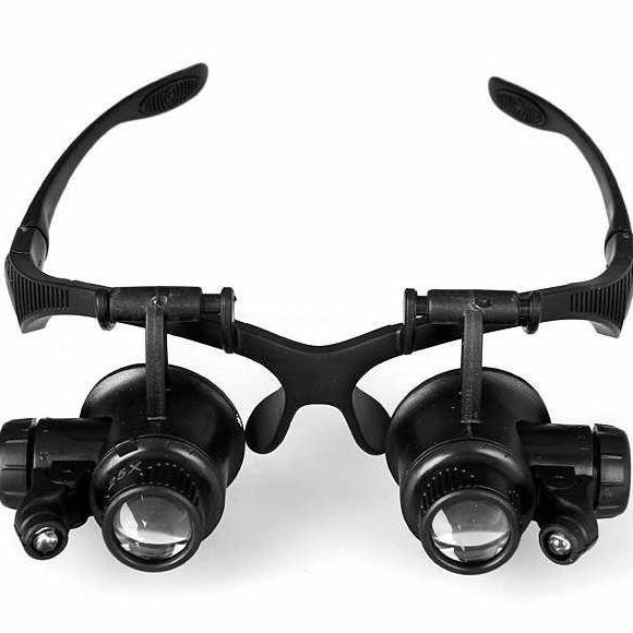 

Kacamata Pembesar 25x Magnifier dengan 2 LED - 9892GJ Hitam JUAL