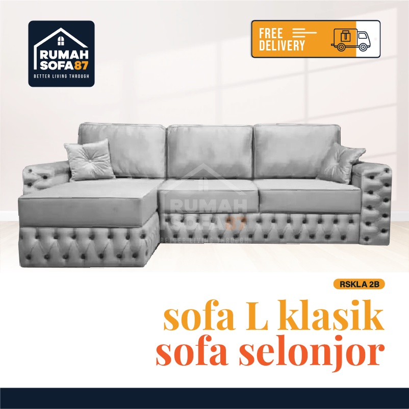 Sofa L klasik /sofa L mewah klasik - RSKLA 2B