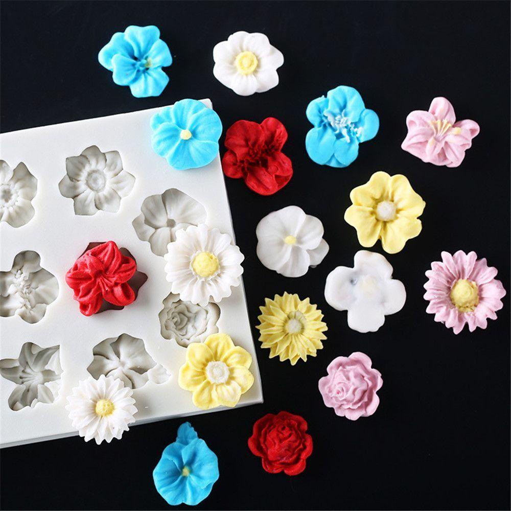 R-FLOWER Cetakan Silikon Perlengkapan Pernikahan Clay Tools Untuk Baking DIY Craft 3D Art Wax Mold