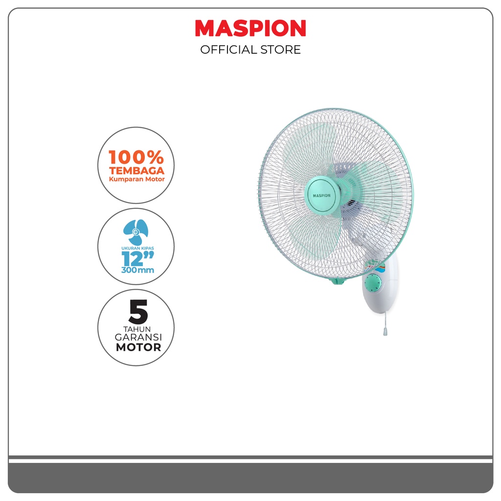 Maspion Wall Fan Kipas Angin Dinding 12 Inch MWF-31 K