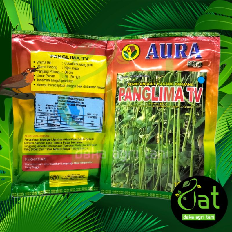 BIBIT BENIH KACANG PANJANG PANGLIMA 100GRAM aura seed