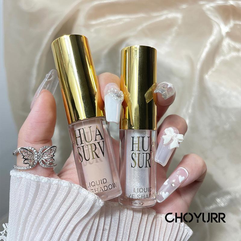 【COD】Eyeshadow Liquid Flash Shimming Pencerah Alami Lying Silkworm Mata Cair Bright Matte Natural Shiny Eyeshadow-CH