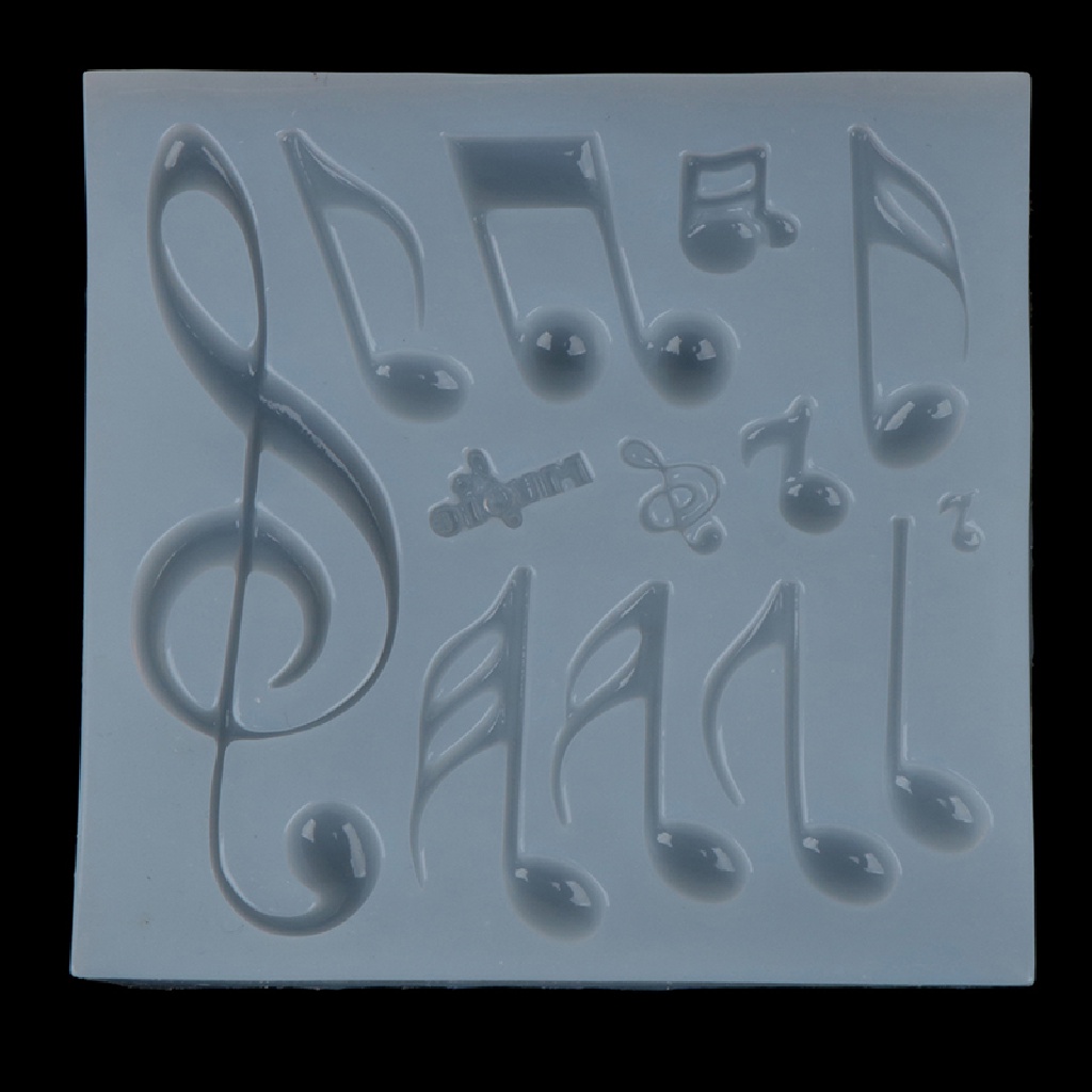 Sunshine Cetakan Silikon Bentuk Not Musik Fondant Kue Decorag Kitchen Baking Tools.