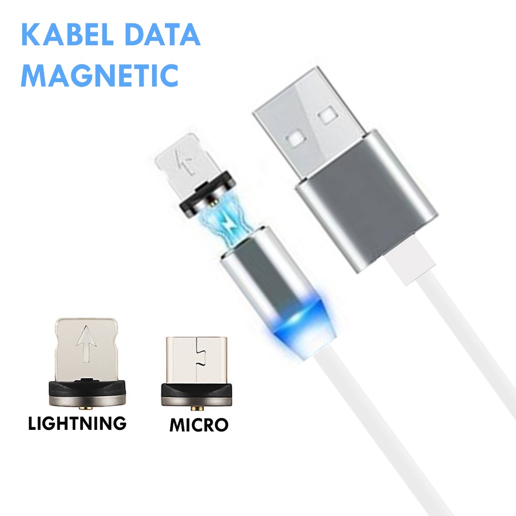 kabel Data Magnetic Lightning Fast Charging 2A Micro Android