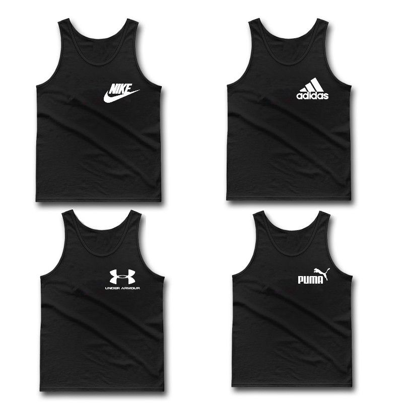 Singlet gym under arrmor/ lekbong niiike/kaos singlet olahraga adiiidas