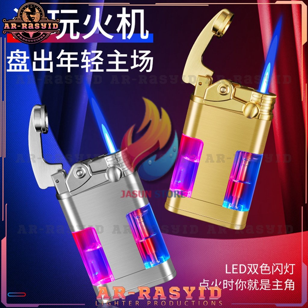 BISA COD! Korek Api Las Gas LED Rocker Lighter TH-612 2040