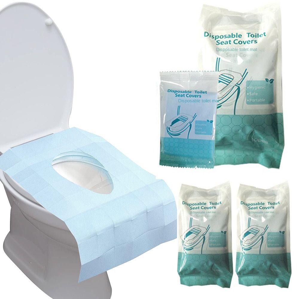 Solighter 30Sheets Disposable Toilet Seat Cover Camping Untuk Potty XL Travel Size Waterproof