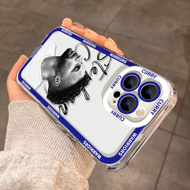 IPHONE Soft Case Kompatibel Untuk Iphone13 12 11 14 Pro Max XS XR X8 7 6S Plus Mini Basket Superstar Casing Ponsel Transparan TPU Silikon Shockproof Cover