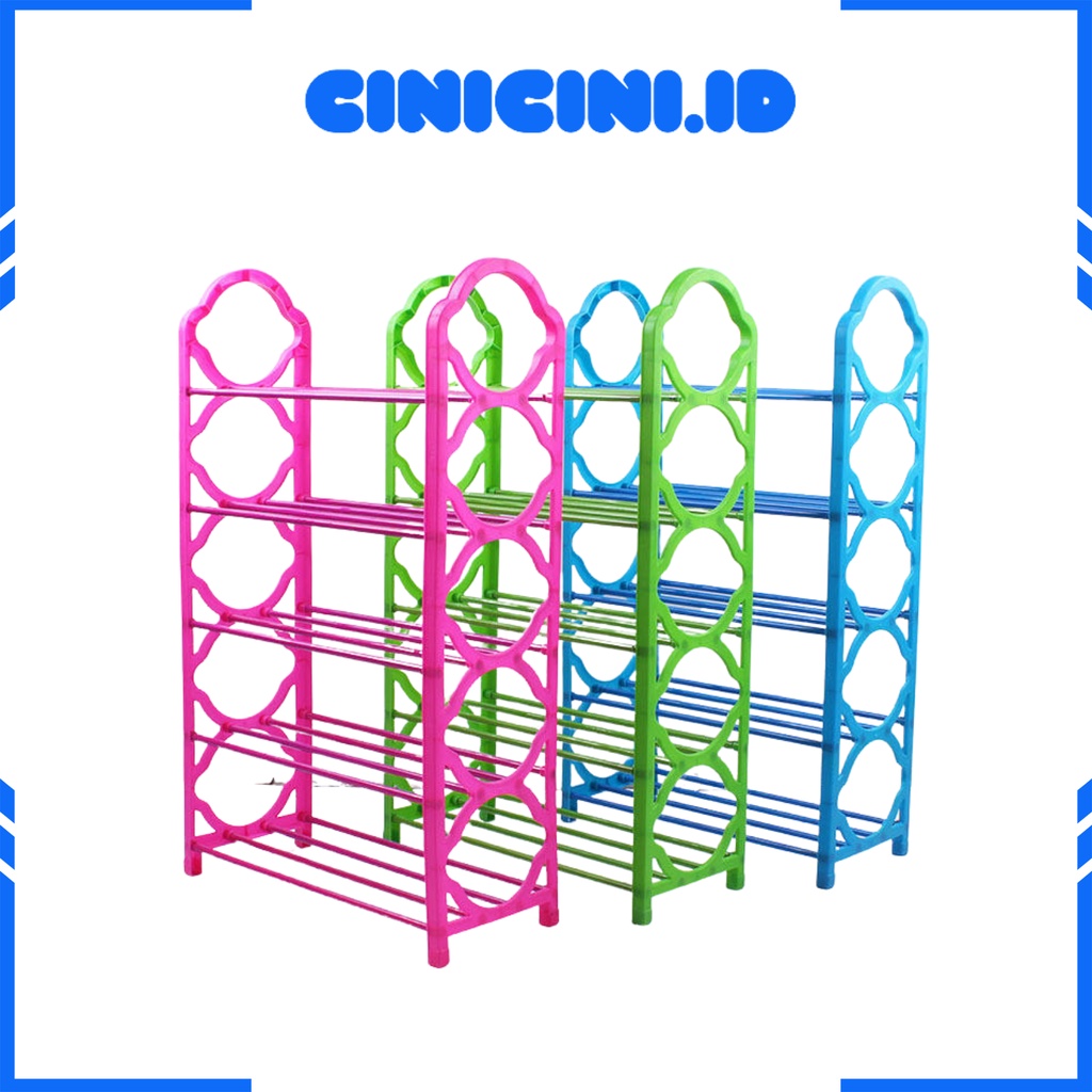 [ Cinicini ] Rak Sepatu 5 Susun Serbaguna / Rak sepatu sendal ( Warna )