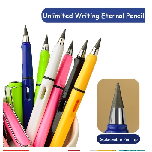 

[ISTY] PENSIL ETERNAL TANPA BATAS / PENSIL AJAIB TANPA RAUTAN / PENSIL SEKOLAH TANPA ISI UNLIMITED / ETERNAL PENCIL / PENSIL ABADI TIDAK HABIS