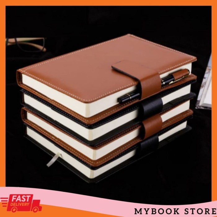 

Buku Agenda Bahan Kulit Leader, Buku Memo Kerja, Note Book Leader Mbs