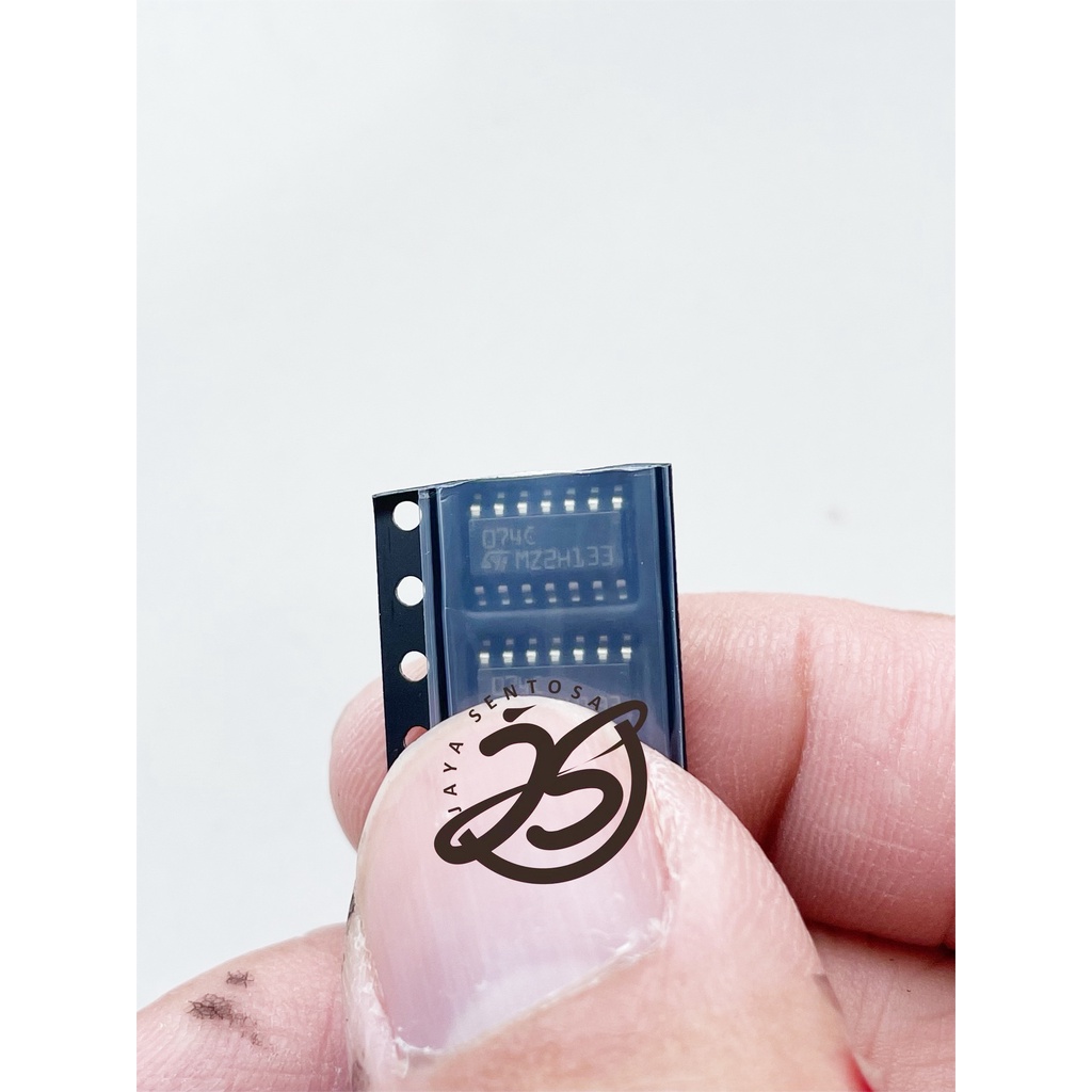 SMD TL074 ASLI ORIGINAL (1 BUAH) MERK SMD TL074C ORI CHIP ASLI  TL 074