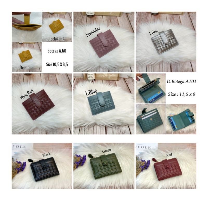 Dompet BOTEGA LIPAT Dompet murah wanita import–Dompet Card Wanita