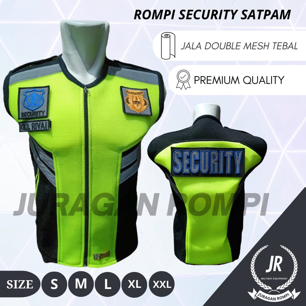 Rompi Security Terbaru | Rompi Satpam Terbaru Rompi Security Hitam Tebal