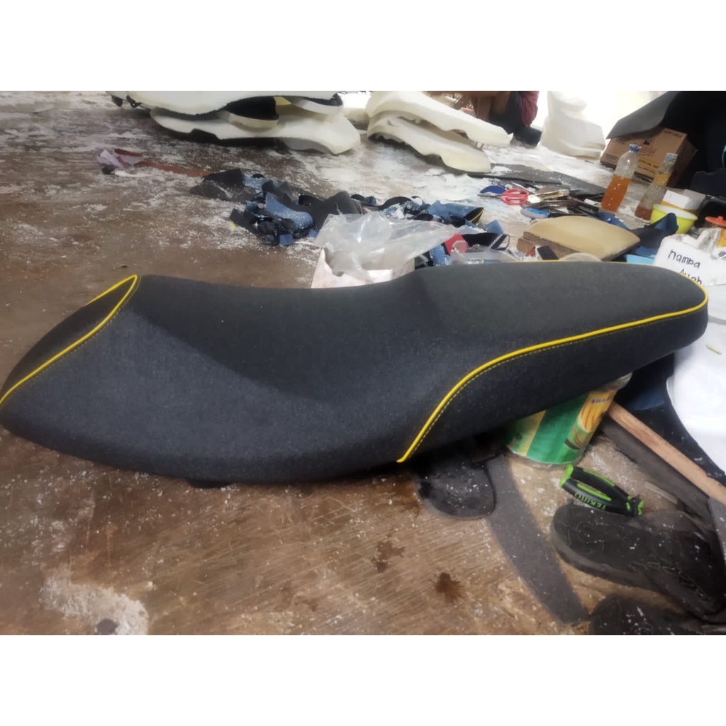 Jok Xeon Modifikasi lis Kabel - Jok Yamaha Xeon custom tingkat - Jok motor Xeon tinggal pasang