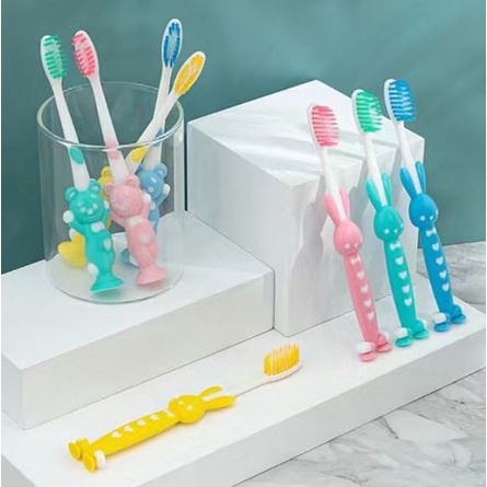 BBS Sikat Gigi Anak Set (4 Pcs) / Sikat Extra Soft Toothbrush Double Care / Sikat Gigi Halus Lembut / Sikat Gigi Karakter Import Murah