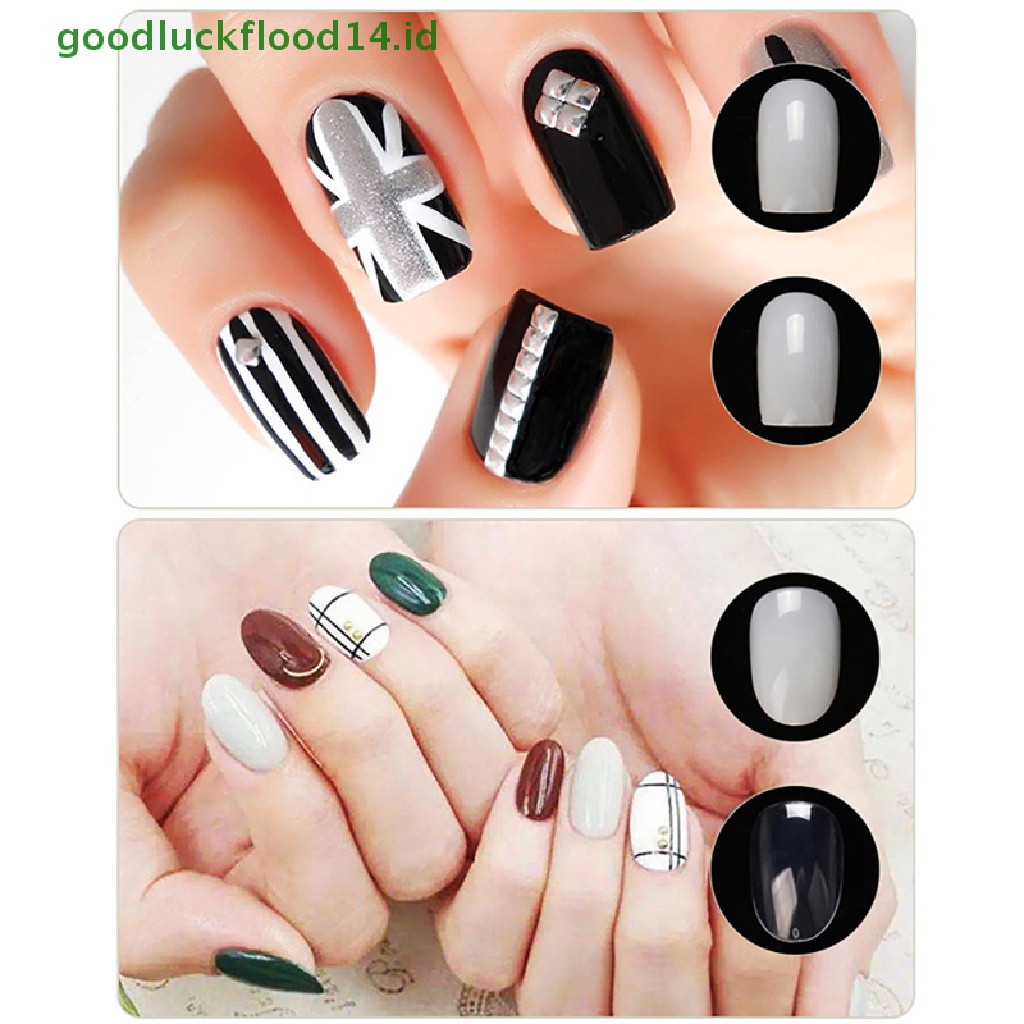 [GOOGFOUR] 500pcs Half Cover French Tips Kuku Palsu Tips Manicure Acrylic DIY Kuku Palsu [TOP]