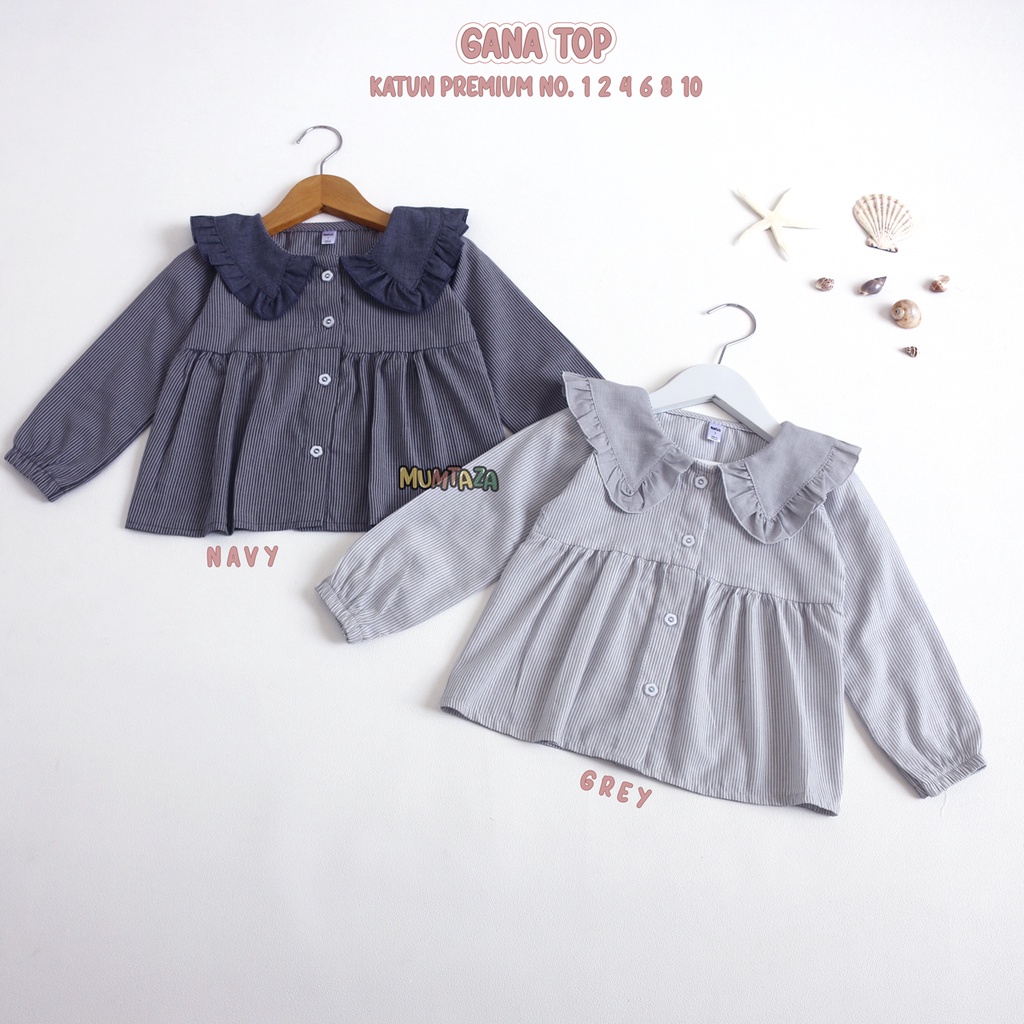 Part 2 Atasan anak perempuan - GANA TOP NO. 1  2 4 6 8 10 - Blouse anak