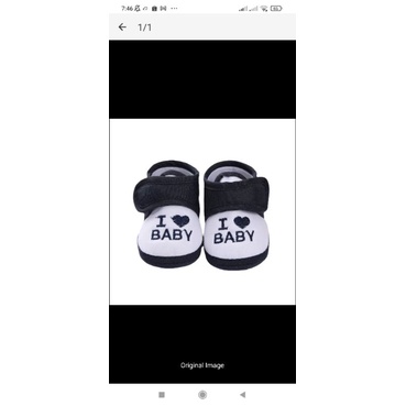 sepatu bayi prewalker motif ILOVEYOU 0_13 bln