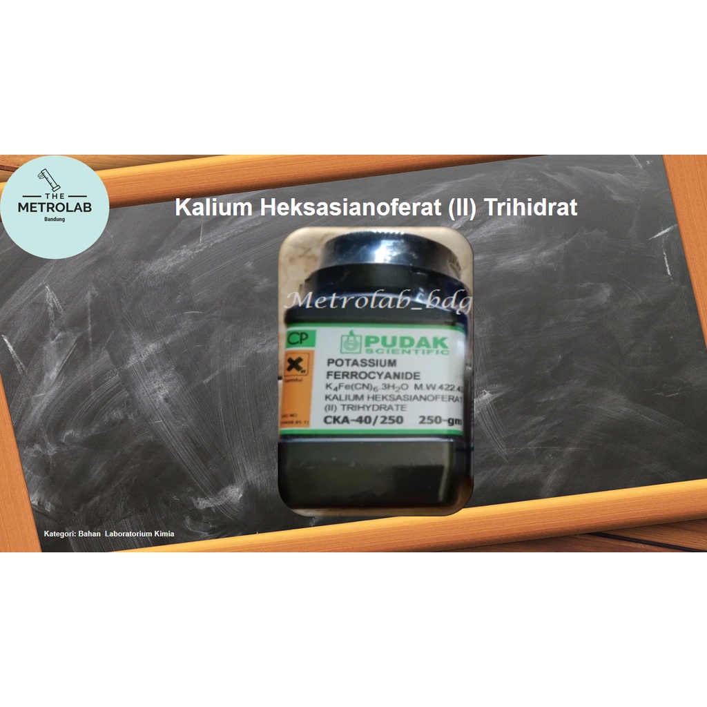 Kalium Heksasianoferat (III) | Potassium Hexacyanoferrat (III) | K3Fe(CN)6 | 500 gram