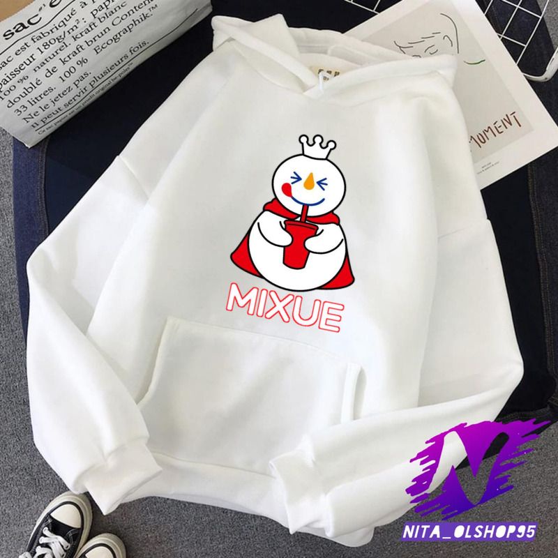 hoodie mixue sweater anak mixue lucu karakter