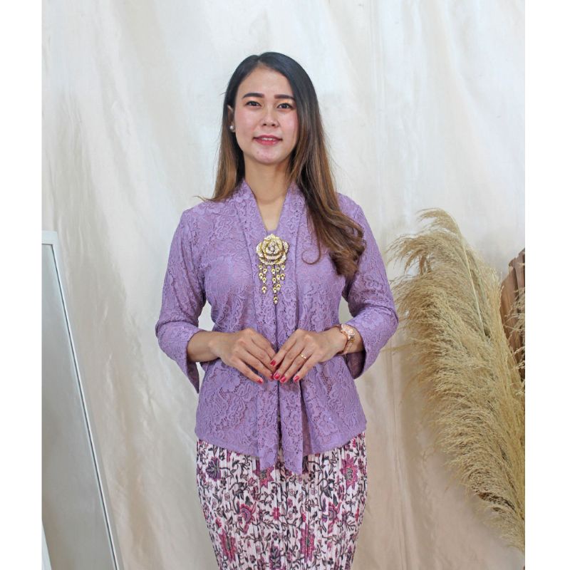 Atasan Kebaya Abaya Modern Kartini Brokat Lapis Furing Katun Murah Terbaru Terkini Terhits Kebaya Ni