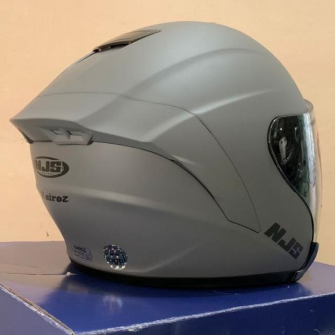Helm NJS Kairoz Grey Doff Glossy