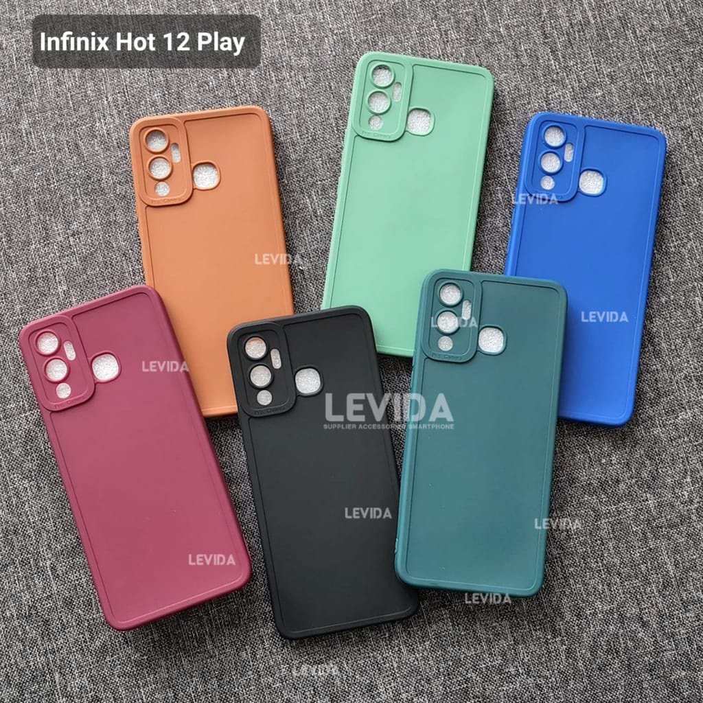 INFINIX HOT 12 PLAY CASE PRO CAMERA MACARON CASE INFINIX HOT 12 PLAY CPRO