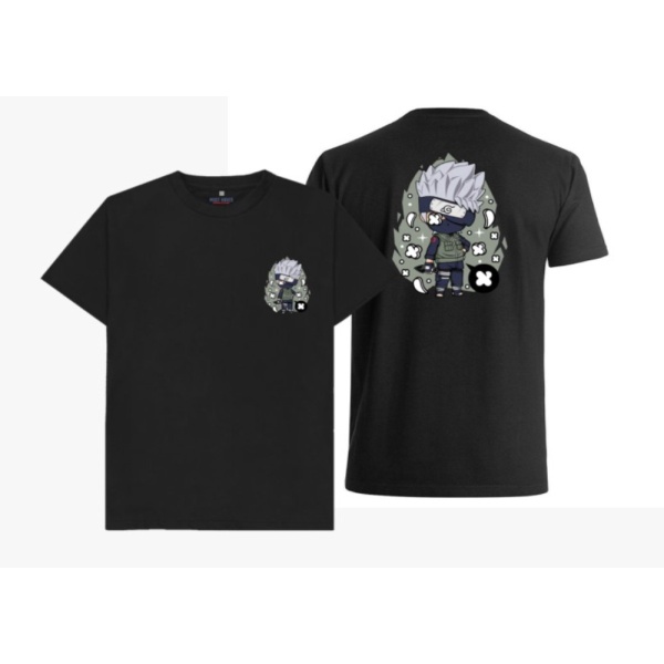 Chibi S Kaos Hitam Hatake Naruto Diskon Kakashi - Baju Shippuden Unik Hitam - Putih