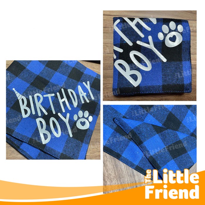 Topi Bib Scarf Aksesoris Pet Birthday Dekorasi Hewan Anjing Kucing Set