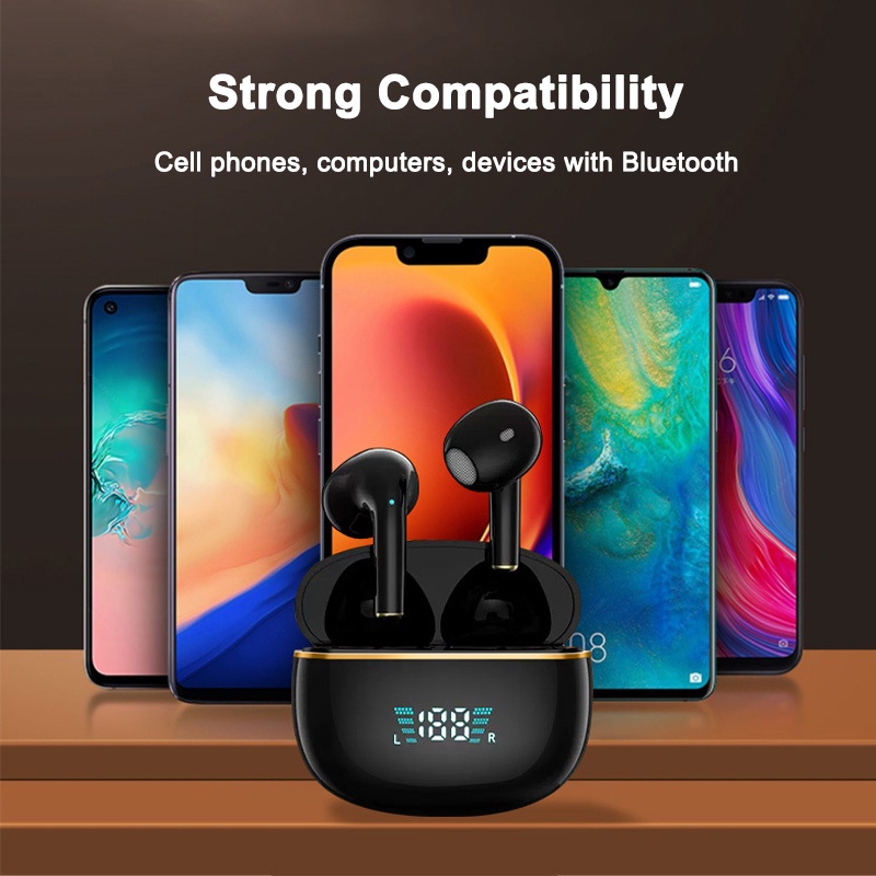 Pro8s TWS Bluetooth Earphone Touch Earphones Wireless Headphone Earbuds Sports Headsets Bluetooth5.3